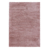 Fluffy Shaggy Rose/Roze Vloerkleed Hoogpolig Zachte Trendy Tapijt