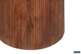 Tafel 'Miguel' 130 cm Rond Mango hout Lichtbruin