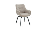 Stoel 'Modest' Draaibaar Ribfluweel Beige