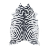 Etosha Zebra Black/Zwart Vloerkleed Antislip Imitatie Dierenprint Tapijt
