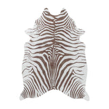 Etosha Zebra Brown/Bruin Vloerkleed Antislip Imitatie Dierenprint Tapijt
