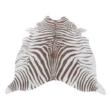 Etosha Zebra Brown/Bruin Vloerkleed Antislip Imitatie Dierenprint Tapijt