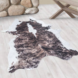 Etosha Brown/Bruin Vloerkleed Antislip Imitatie Dierenprint Tapijt