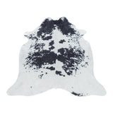 Etosha Black/Zwart Vloerkleed Antislip Imitatie Dierenprint Tapijt
