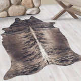 Etosha Brown/Bruin Vloerkleed Antislip Imitatie Dierenprint Tapijt