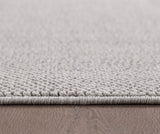 Loom 4300 Silver/ Zilver Laagpolig Duurzaam Geweven Vloerkleed Effen Binnen/Buiten Tapijt