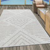 Vloerkleed Aruba Roze/Grijs 4902 - Outdoor tapijt - Waterbestendig