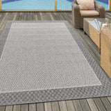 Vloerkleed Aruba Creme/Grijs 4905 - Outdoor tapijt - Waterbestendig