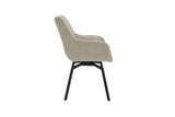 Stoel 'Modest' Draaibaar Ribfluweel Beige