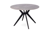 Tafel 'Apollo' 110 cm Rond Glanzend Steen Italian Grijs