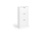 Schoenenkast 'Carini' 3 laden Wit