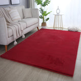 Fluffy Supersoft 5100 Red/Rood Vloerkleed Hoogpolig Extra Zachte Trendy Tapijt