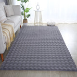 Ambiance Fluffy Soft 5110 Grey/Grijs 3D Vloerkleed Hoogpolig Effen Kleur