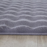 Ambiance Fluffy Soft 5110 Grey/Grijs 3D Vloerkleed Hoogpolig Effen Kleur
