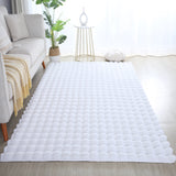 Ambiance Fluffy Soft 5110 White/Wit 3D Vloerkleed Hoogpolig Effen Kleur