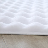Ambiance Fluffy Soft 5110 White/Wit 3D Vloerkleed Hoogpolig Effen Kleur