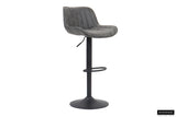 Barstoel 'Fenna' PU Grijs