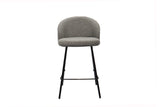 Counterstoel 'June' Bouclé Grijs