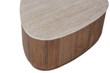 Salontafel 'Nolan' 100 cm Mango hout met Travetin Beige