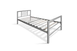 Bed 'Sandro' 90x200 met lattenbodem Grijs