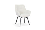 Stoel 'Modest' Draaibaar Stof Fabb Raven 22 Ecru