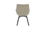 Stoel 'Modest' Draaibaar Ribfluweel Beige