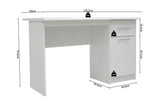 Bureau 'Milou' 1 lade 1 deur Wit