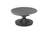 Salontafel 'Nara' Rond Draaibaar Steen Lichtgrijs
