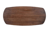 SALE - Tafel 'Tommy' 220x100 cm Deens Ovaal U-Poot Mango hout Bruin