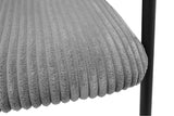 Stoel 'Hugo' Corduroy Donkergrijs