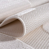 Doha 1651 Simply Crème Japandi Modern Design Vloerkleed Indoor/Outdoor Tapijt