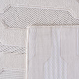 Doha 1654 Simply Crème Japandi Modern Design Vloerkleed Indoor/Outdoor Tapijt