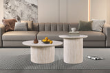 Salontafel 'Lagos' 50 cm Rond Decor Travertin Beige