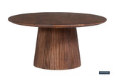 Salontafel 'Miguel' 80 cm Rond Mango hout Lichtbruin