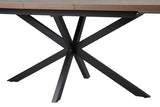 Uitschuifbare tafel 'Kos' 160-200 cm Donkerbruin