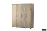 Kledingkast 'Mike' 4 deuren Sonoma