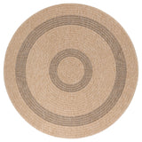 Ronde Buitenkleed Beige Duurzaam