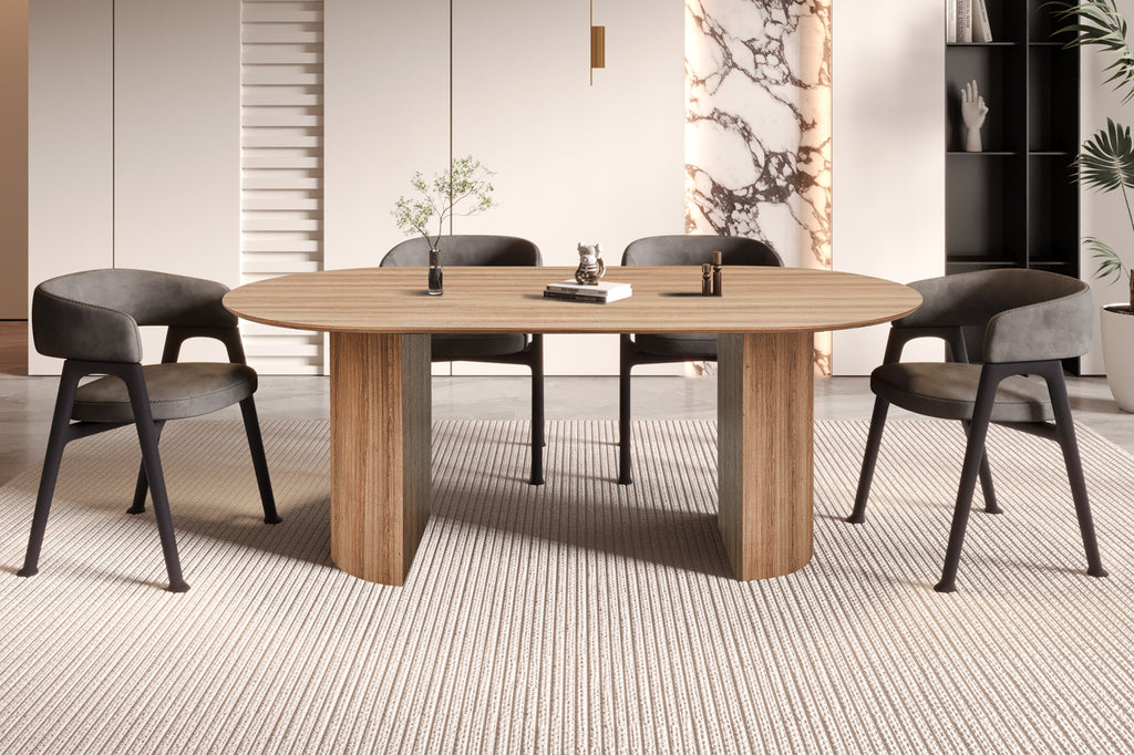 Tafel 'Lagos' 200 cm Ovaal Decor Oude eik