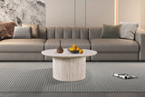 Salontafel 'Lagos' 80 cm Rond Decor Travertin Beige