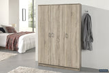 Opbergkast 'Ray' 3 deuren en 4 legplanken Sonoma