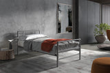 Bed 'Sandro' 90x200 met lattenbodem Grijs
