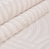 Dream 1112 Cream/Creme Modern Vloerkleed Japandi Stijl Laagpolig Tapijt