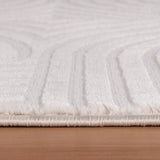 Dream 1112 Cream/Creme Modern Vloerkleed Japandi Stijl Laagpolig Tapijt