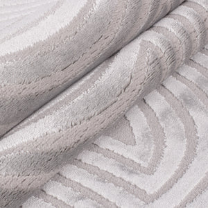 Dream 1113 Silver/Zilver Modern Vloerkleed Japandi Stijl Laagpolig Tapijt