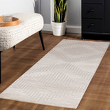 Dream 1115 Beige Modern Vloerkleed Japandi Stijl Laagpolig Tapijt