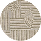 Art 1121 Beige Scandinavisch Japandi Vloerkleed Binnen/Buiten Tapijt