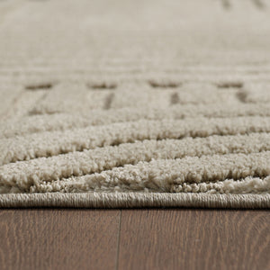 Art 1121 Beige Scandinavisch Japandi Vloerkleed Binnen/Buiten Tapijt