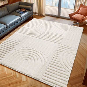 Art 1121 Creme/Cream Scandinavisch Japandi Vloerkleed Binnen/Buiten Tapijt