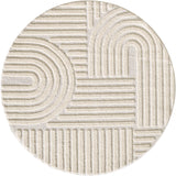 Art 1121 Creme/Cream Scandinavisch Japandi Vloerkleed Binnen/Buiten Tapijt