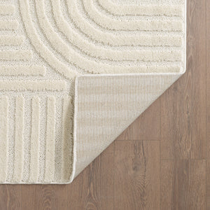 Art 1121 Creme/Cream Scandinavisch Japandi Vloerkleed Binnen/Buiten Tapijt